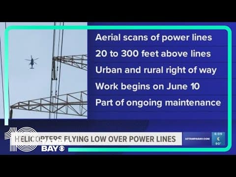 Tampa Electric to send out low-flying helicopters beginning next week