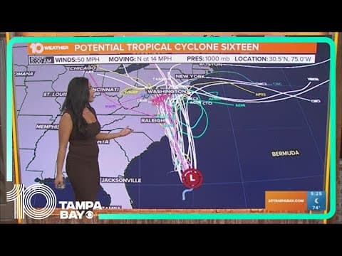 Tracking the Tropics: PTC Sixteen to become subtropical, tropical storm by Friday | 5 a.m. Friday