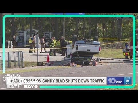 Gandy Boulevard reopens to traffic after deadly crash
