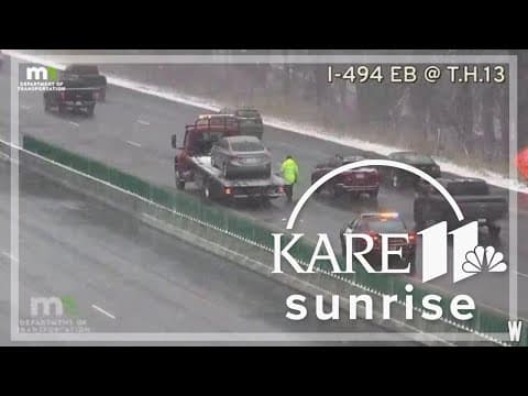 Minnesota drivers crash, spin out on slushy roads