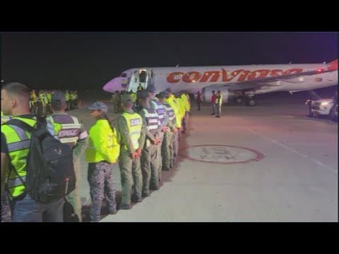First deportation flight from U.S. lands in Venezuela as Trump enforces immigration policies