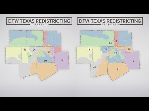 Proposed Congressional map for Texas would split Dallas neighborhood in half