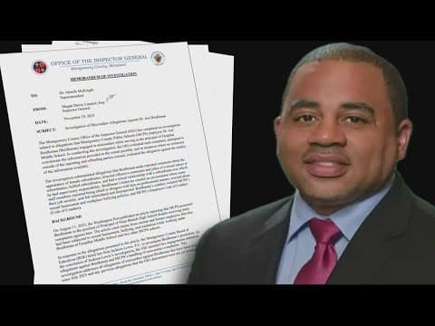 Months-long investigation finds Montgomery County principal engaged in misconduct on the job