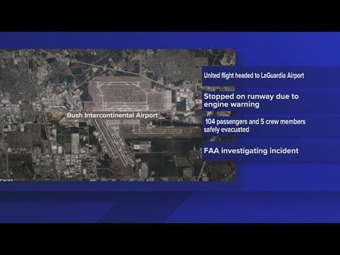 Passengers evacuated from plane at Houston's Bush Airport due to 'issue on the runway,' HFD says
