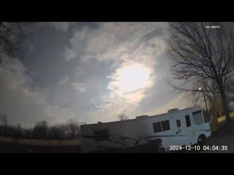 What was the loud boom and flash in the sky this morning?