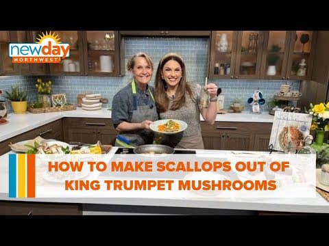 How to make scallops out of king trumpet mushrooms - New Day NW