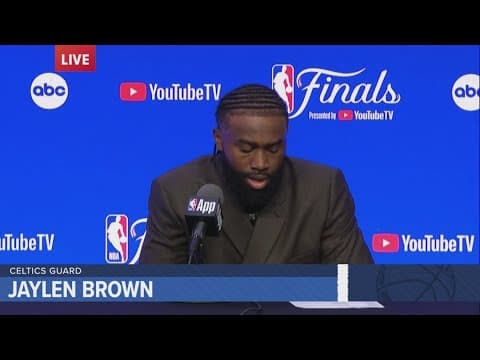 NBA Finals: Jaylen Brown full Game 2 press conference after beating Dallas Mavericks