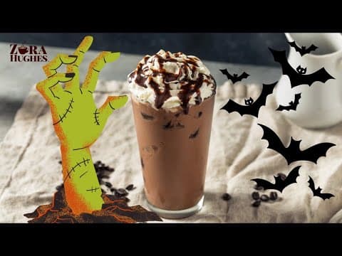 Spooky coffee based drinks from ZoraHughes
