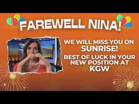 Nina Mehlhaf's last day on KGW News at Sunrise