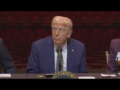 Trump attends first Kennedy Center board meeting since he named himself chairman