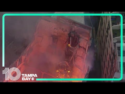 Massive fire breaks out at abandoned hat factory in Sydney