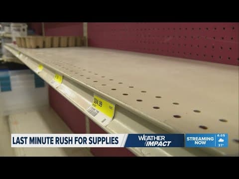Last-minute rush for supplies as snowstorm bears down on Houston area
