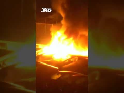 Multiple Tesla Cybertrucks catch fire in Seattle holding lot