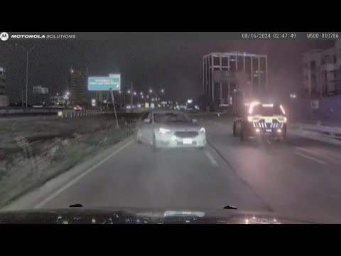 Fate police release dash cam video of early morning police chase