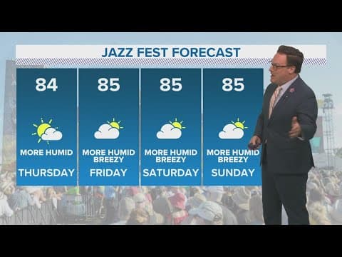 New Orleans Weather: Cool temps turn to warmer Jazz Fest weekend ahead