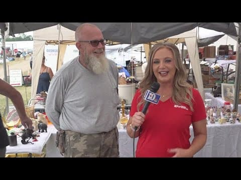 Vendors come from all over to sell at the world's longest yard sale on Highway 127