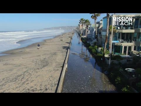 Above San Diego | Drone over January coastal high tides and flooding
