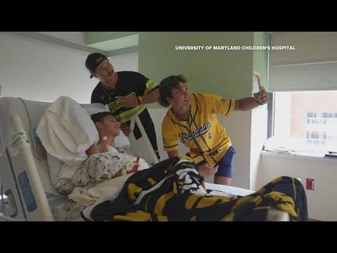 Savannah Bananas visit UMD Children's Hospital