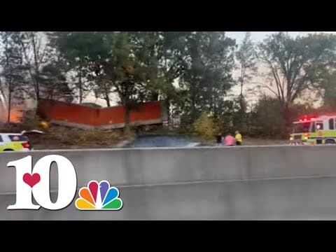 Rural Metro: Tractor-trailer catches on fire after crashing into woods behind Turkey Creek mall area