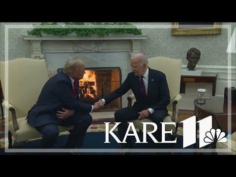 Trump makes a victor's return to Washington and pledges a 'smooth' transition of power from Biden