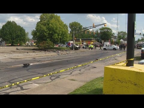 Driver arrested after crash hurts 8 people