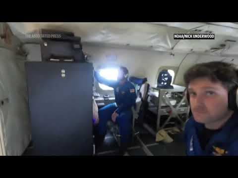Watch NOAA plane take turbulent ride through Hurricane Milton
