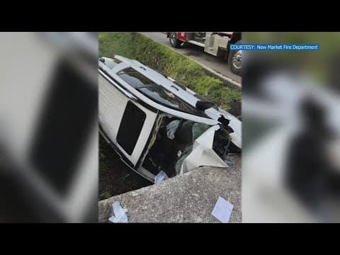 Woman crashes car after falling asleep behind the wheel