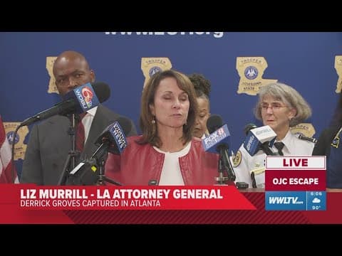 Louisiana officials discuss capture of escaped inmate Derrick Groves