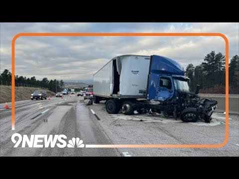 Northbound lanes of I-25 closed near Denver in Douglas County