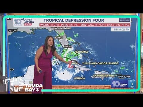 Tracking the tropics: Tropical Depression 4 forms, continues track toward Florida