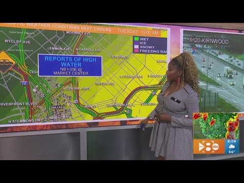 DFW traffic after severe storms: What we're seeing on the roads
