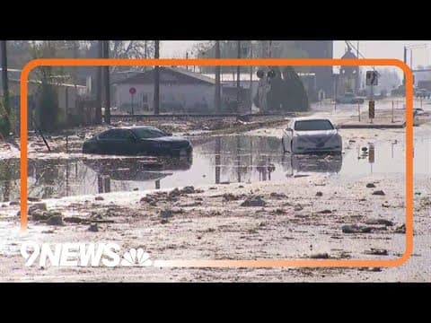 Hail, heavy rain floods streets in Greeley