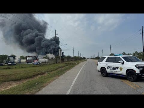 Explosion and fire reported at propane facility in Waller County