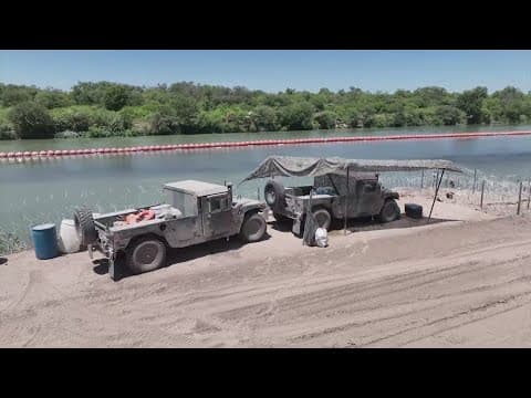 Judge orders Texas to move a large floating barrier to the riverbank of the Rio Grande by Sept. 15