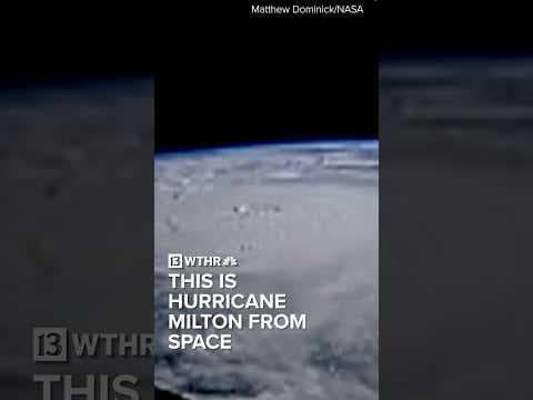 A look at Hurricane Milton from space and inside with NOAA hurricane hunters
