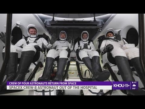 NASA astronaut who was hospitalized after returning from space has been released