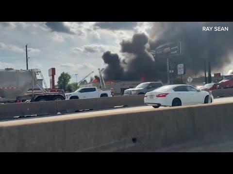 Breaking: Large commercial fire in north Houston