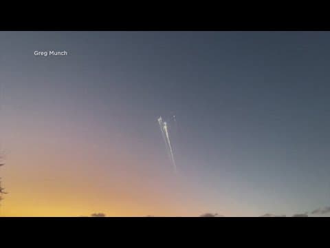 Video shows debris from SpaceX Starship rocket