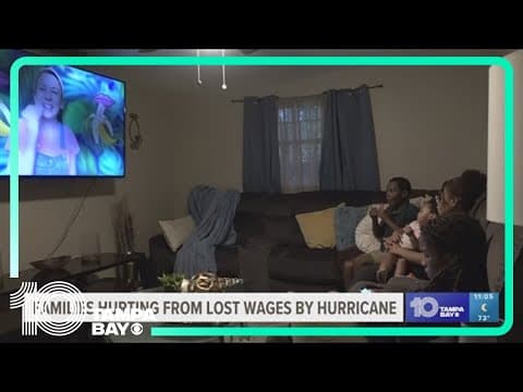 Families hurting from lost wages by recent hurricanes