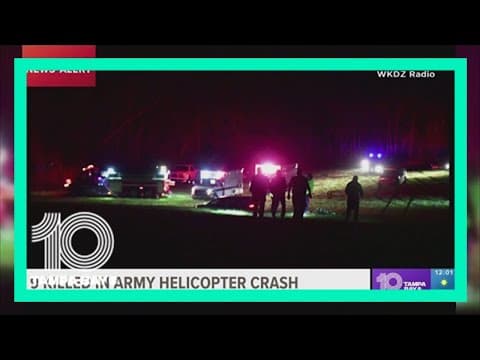 9 killed in army helicopter crash in Kentucky