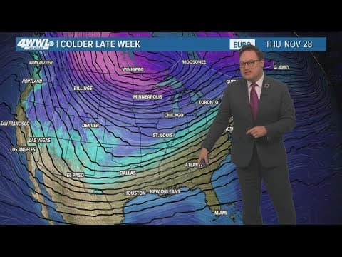 New Orleans Weather: Several surges of cooler air will drop temperatures through the week