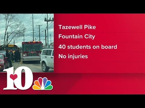 KPD: No injuries reported after school bus with around 40 students crashes on Tazewell Pike
