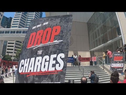 Protesters supporting UCSD students charged with felony for chalk drawings