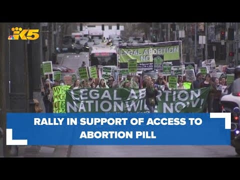 Seattleites rally in support of abortion pill access ahead of Supreme Court decision
