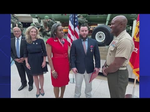 Virginia veteran Marine corporal gets purple heart 17 years after injury in Afghanistan