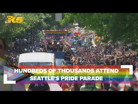 Hundreds of thousands attend Seattle's Pride Parade Sunday