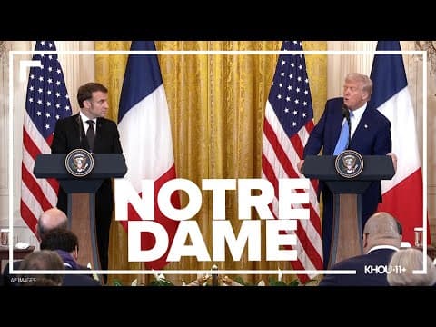‘It was a great achievement,’ Trump says of Notre Dame Cathedral’s reconstruction
