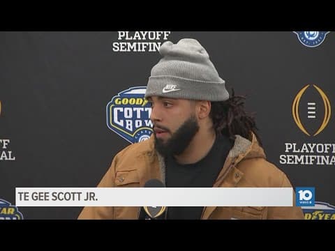 Gee Scott Jr. pregame press conference: Ohio State vs. Texas | College Football Playoff