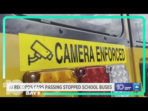 How AI technology is helping to catch drivers passing stopped school buses