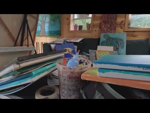 Resident recounts moments his art shop flooded during Buckeye Lake downpour